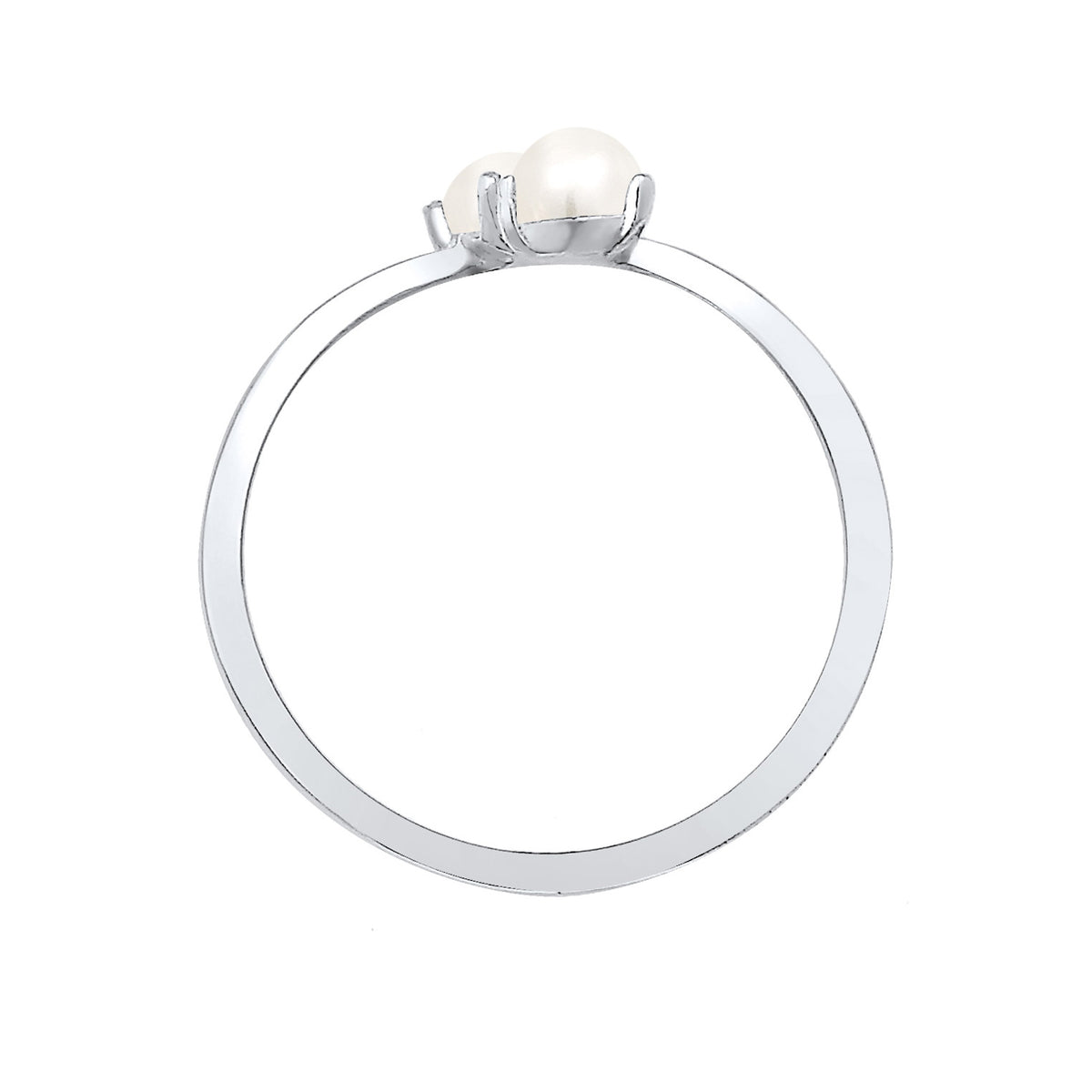 Silber - Elli | Ring | Süßwasserperle | 925er Sterling Silber
