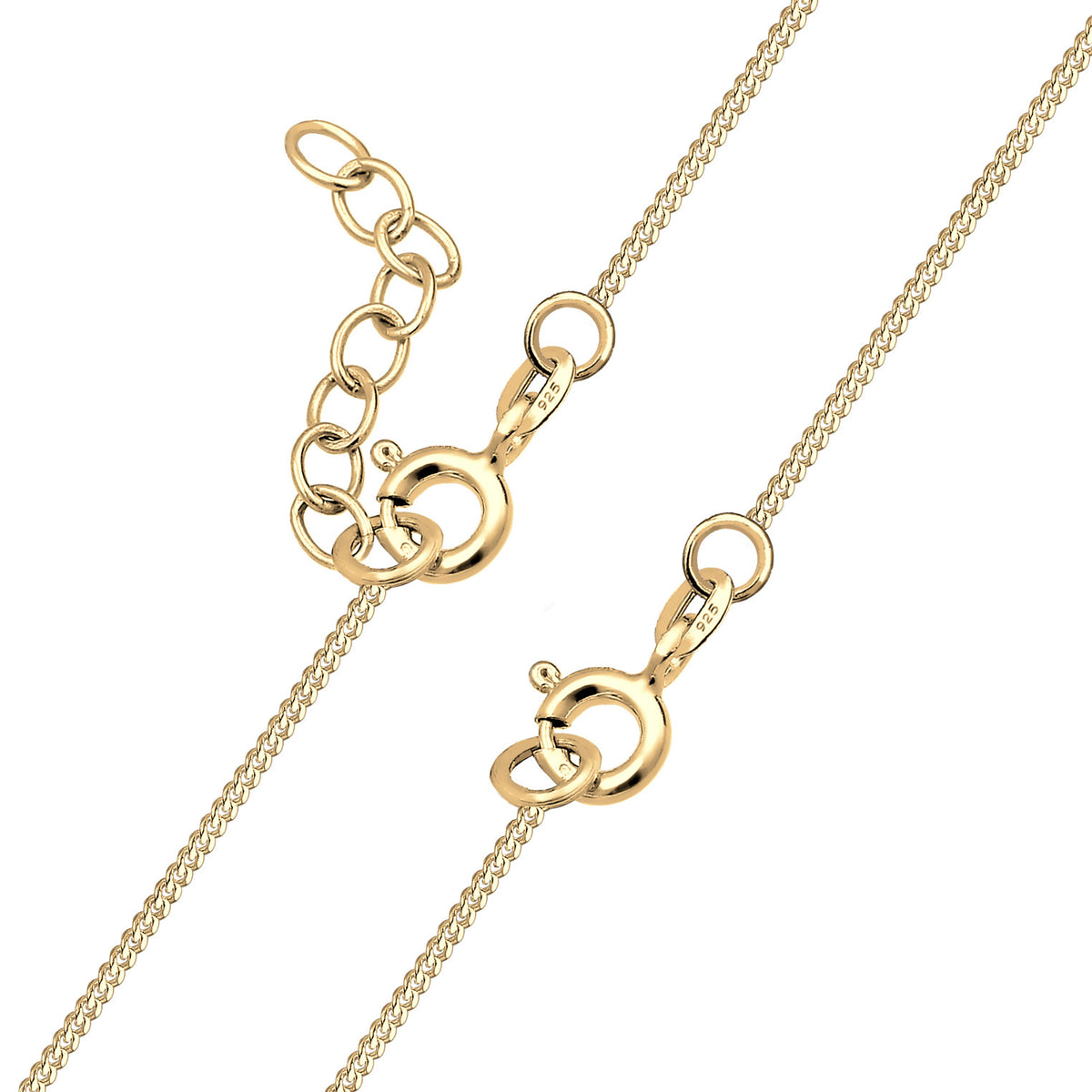 Gold - Elli | Halskettenset Herz Mutter Kind | 925 Sterling Silber vergoldet