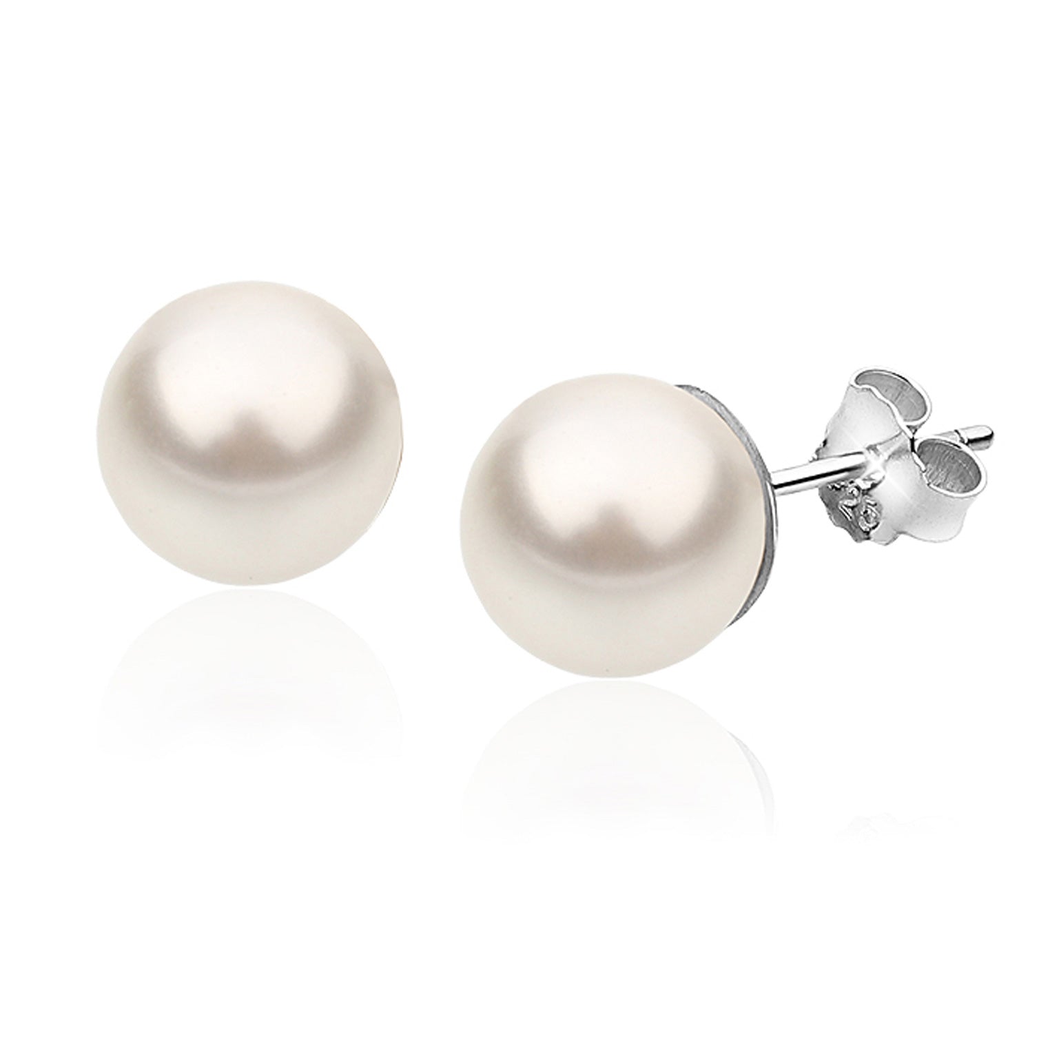 Weiß - Nenalina | Ohrstecker | Perlen von Swarovski® | 925er Sterling Silber