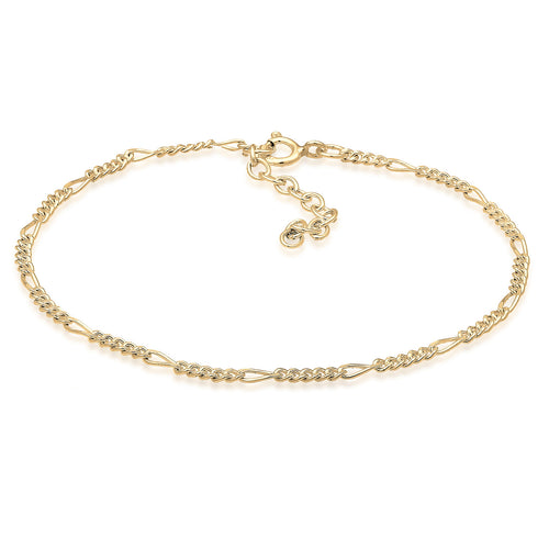 Gold - Elli | Gliederarmband | 925 Sterling Silber vergoldet