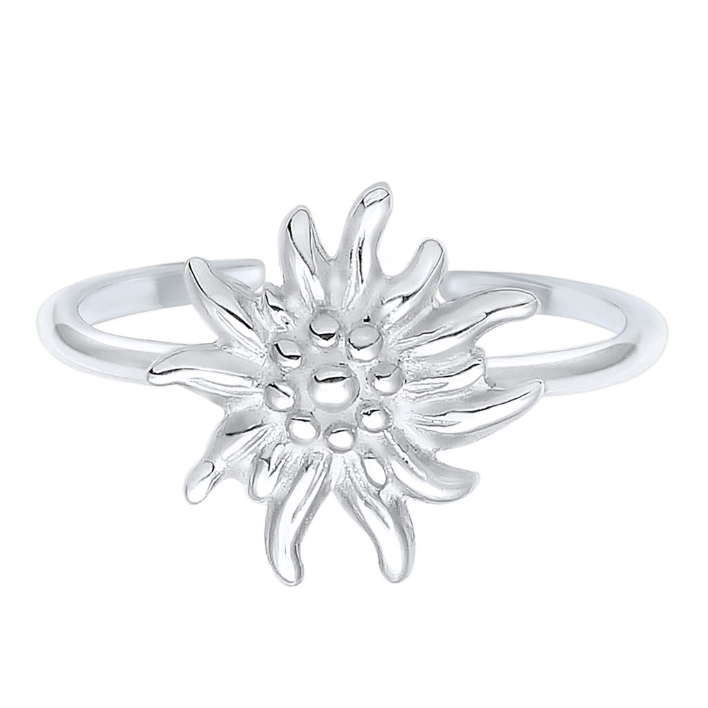 Silber - Elli | Ring Edelweiss | 925er Sterling Silber