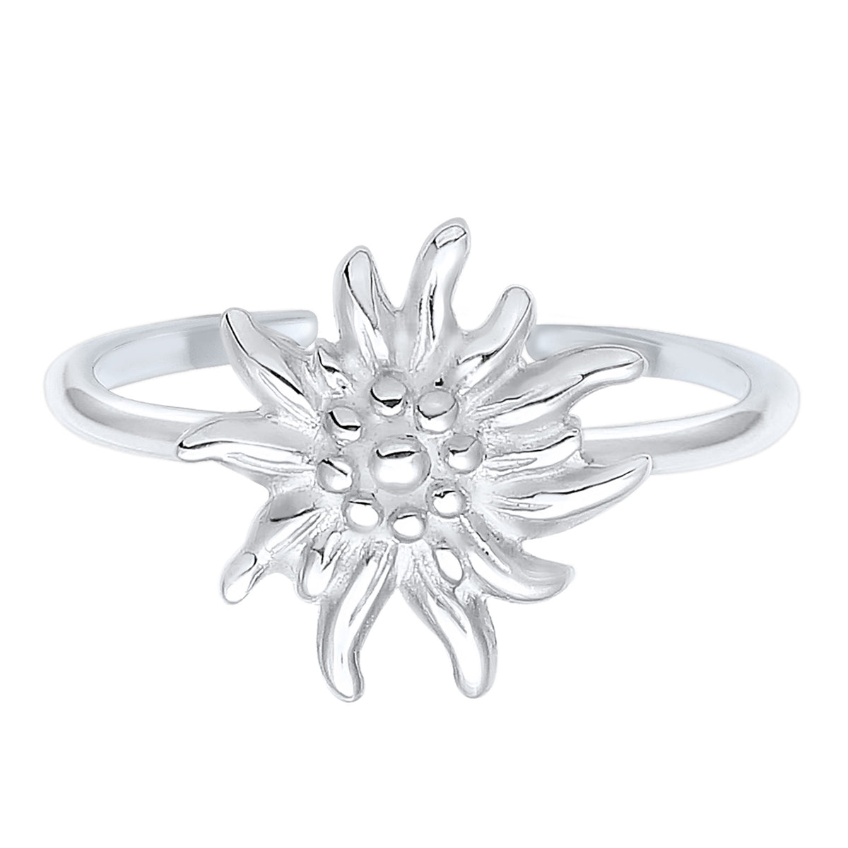 Silber - Elli | Ring Edelweiss | 925er Sterling Silber