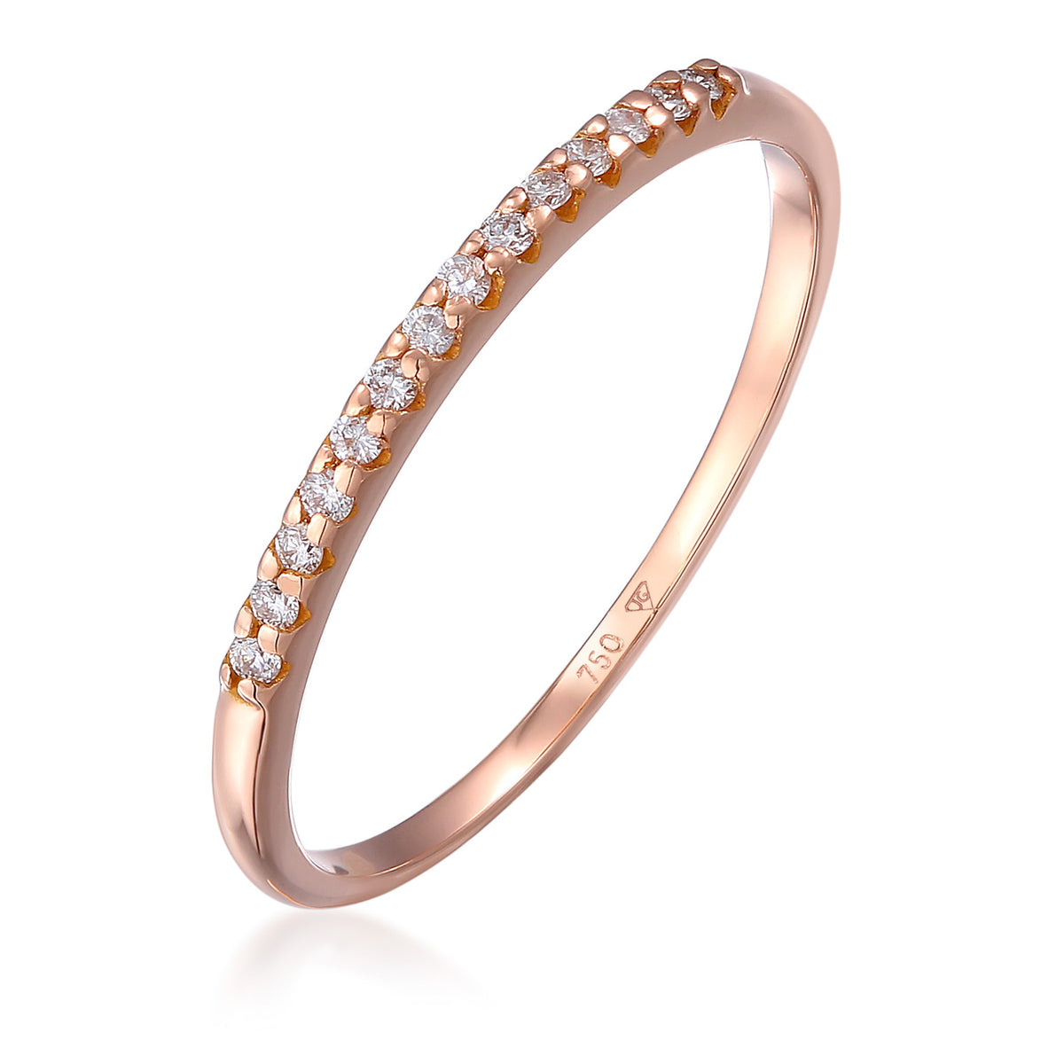 Roségold - Elli DIAMONDS | Verlobungsring | Diamant ( Weiß, 0,07 ct ) | 750 Roségold