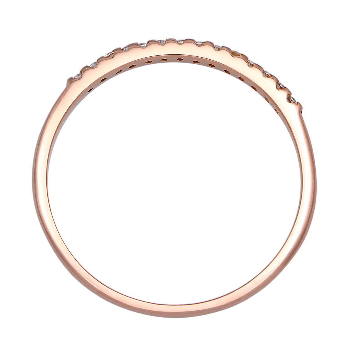 Roségold - Elli DIAMONDS | Verlobungsring | Diamant ( Weiß, 0,07 ct ) | 750 Roségold