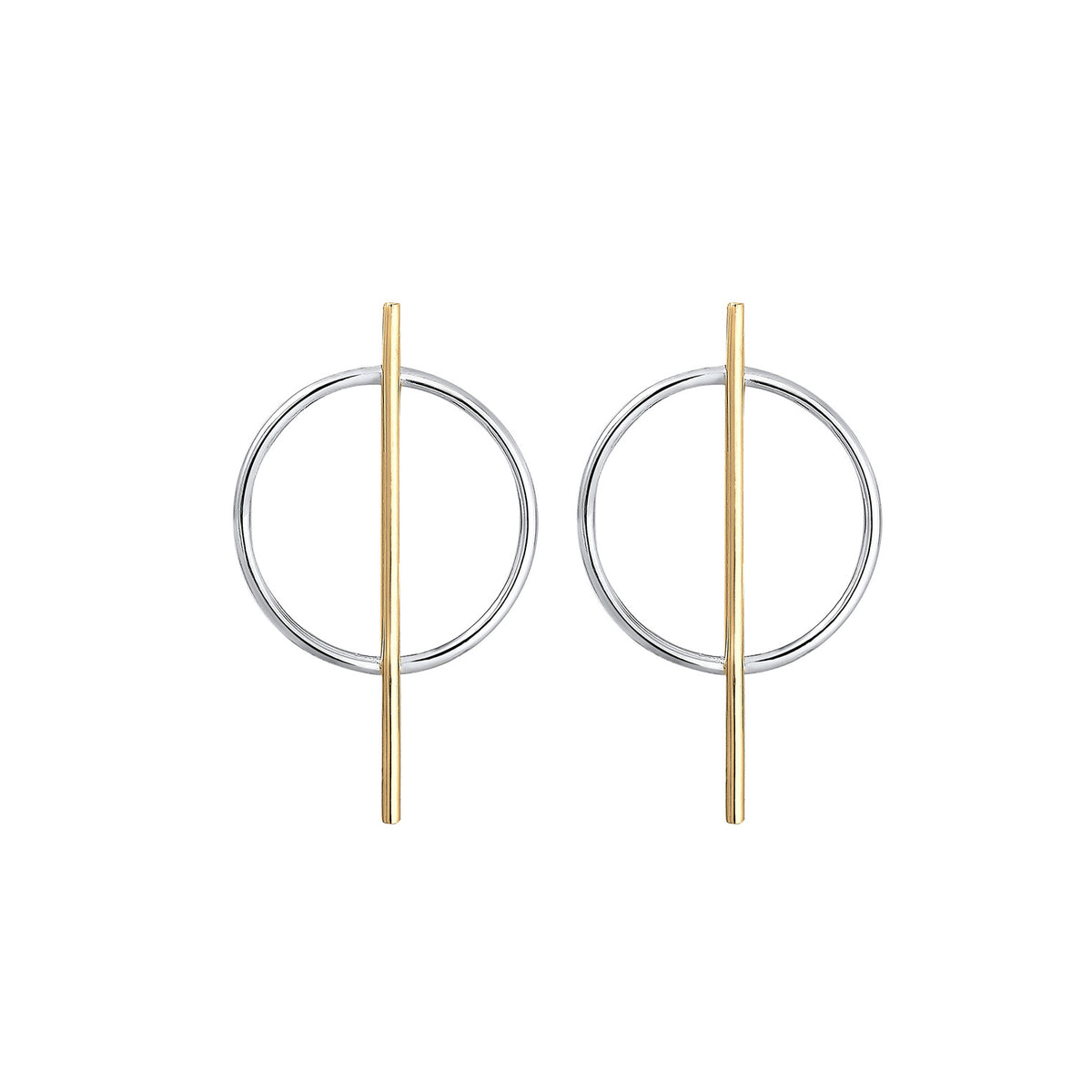Gold - Elli | Ohrstecker | 925 Sterling Silber vergoldet