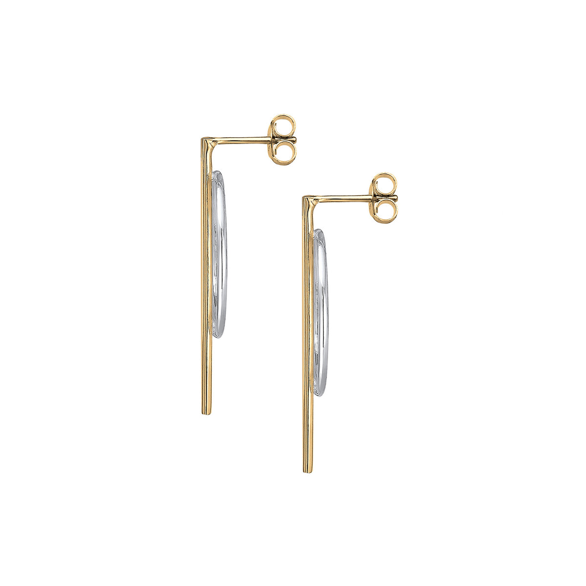 Gold - Elli | Ohrstecker | 925 Sterling Silber vergoldet