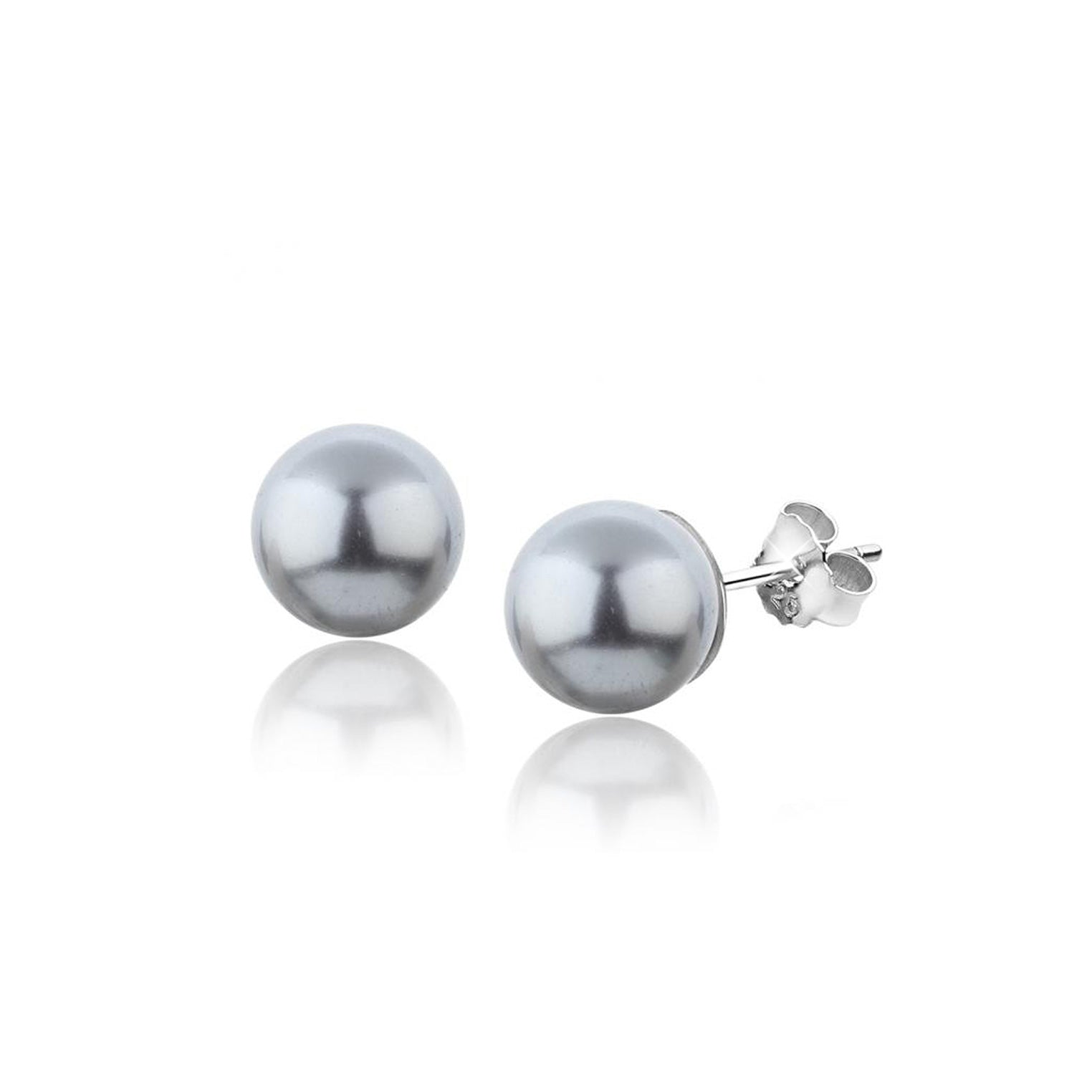Blau - Nenalina | Ohrstecker | Perle | 925er Sterling Silber