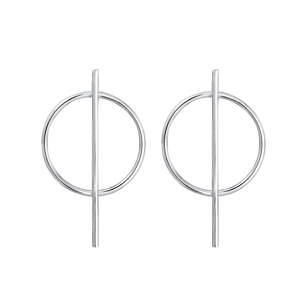 Silber - Elli | Ohrstecker Geo | 925er Sterling Silber