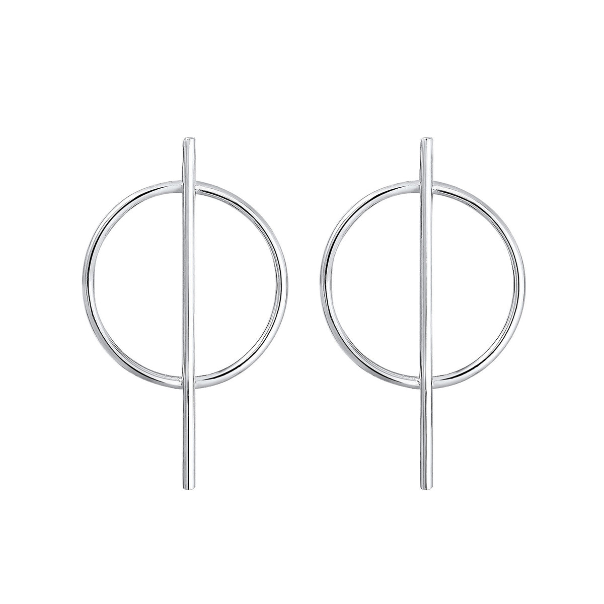 Silber - Elli | Ohrstecker Geo | 925er Sterling Silber
