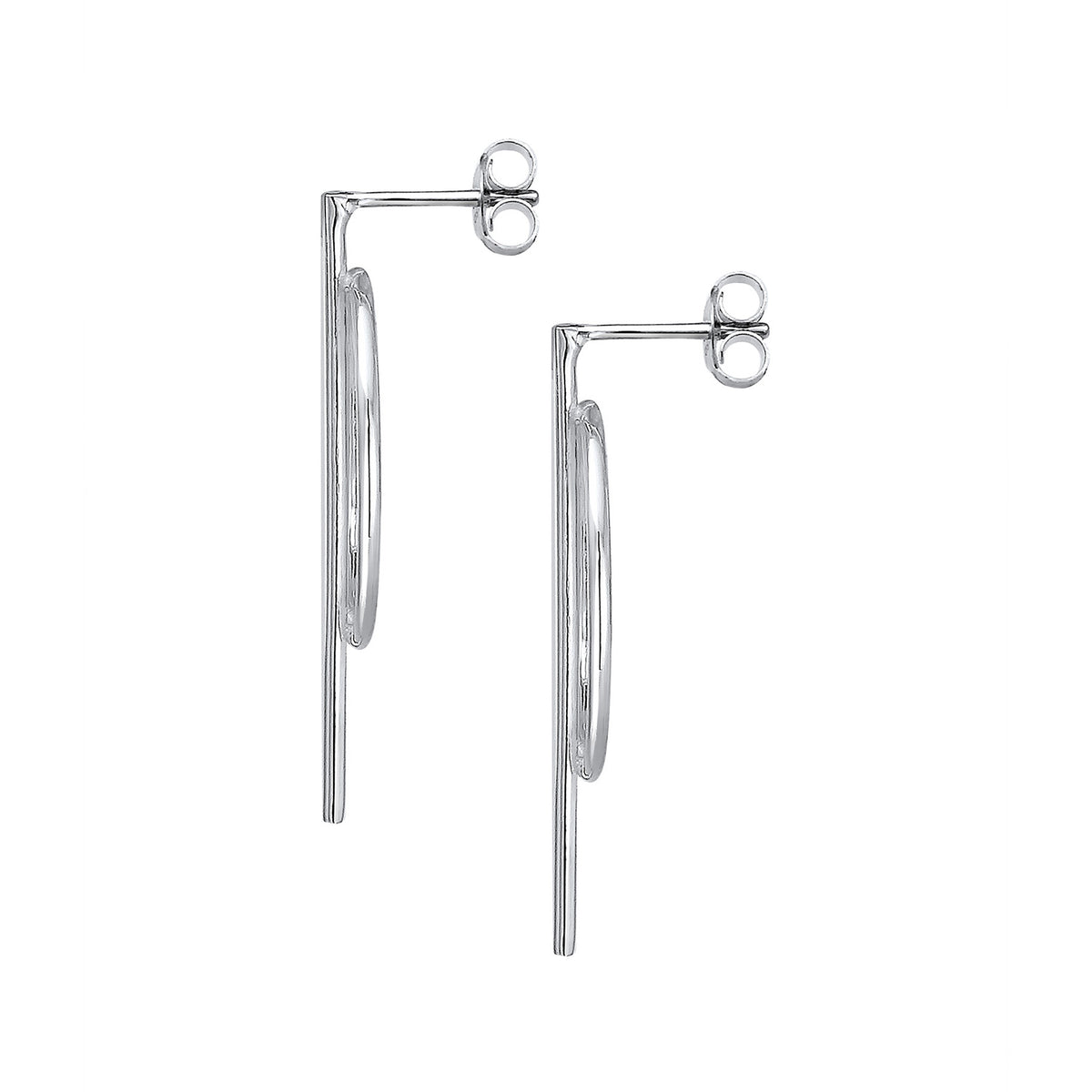 Silber - Elli | Ohrstecker Geo | 925er Sterling Silber