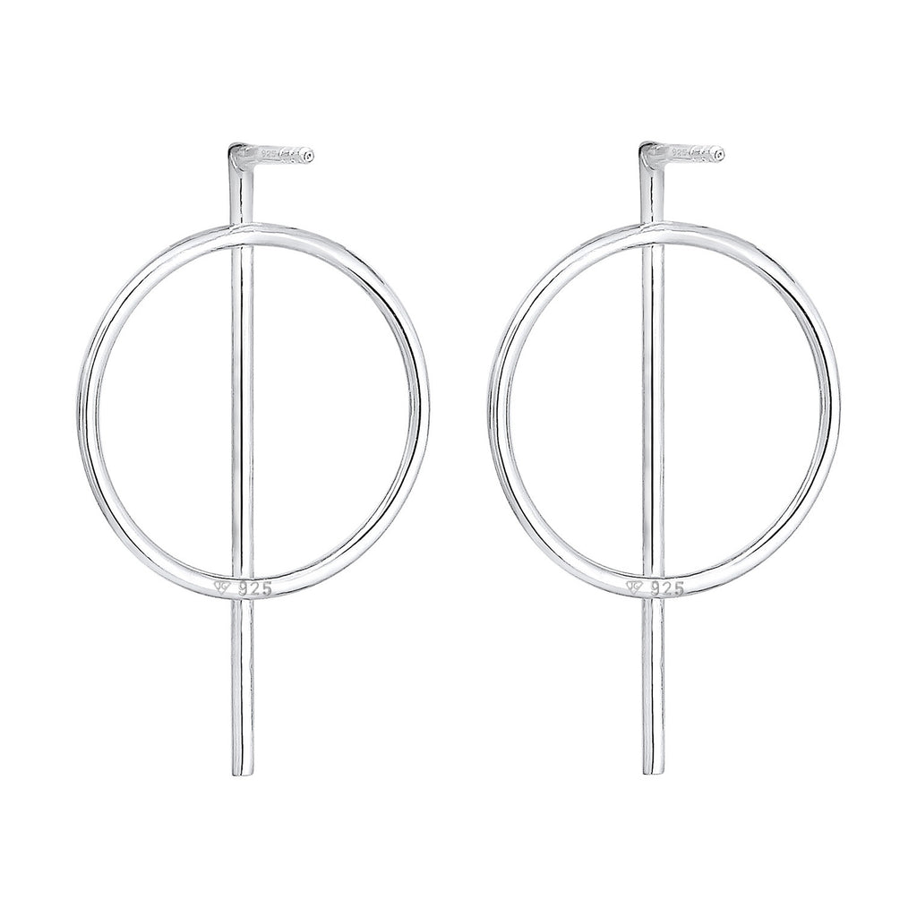 Silber - Elli | Ohrstecker Geo | 925er Sterling Silber