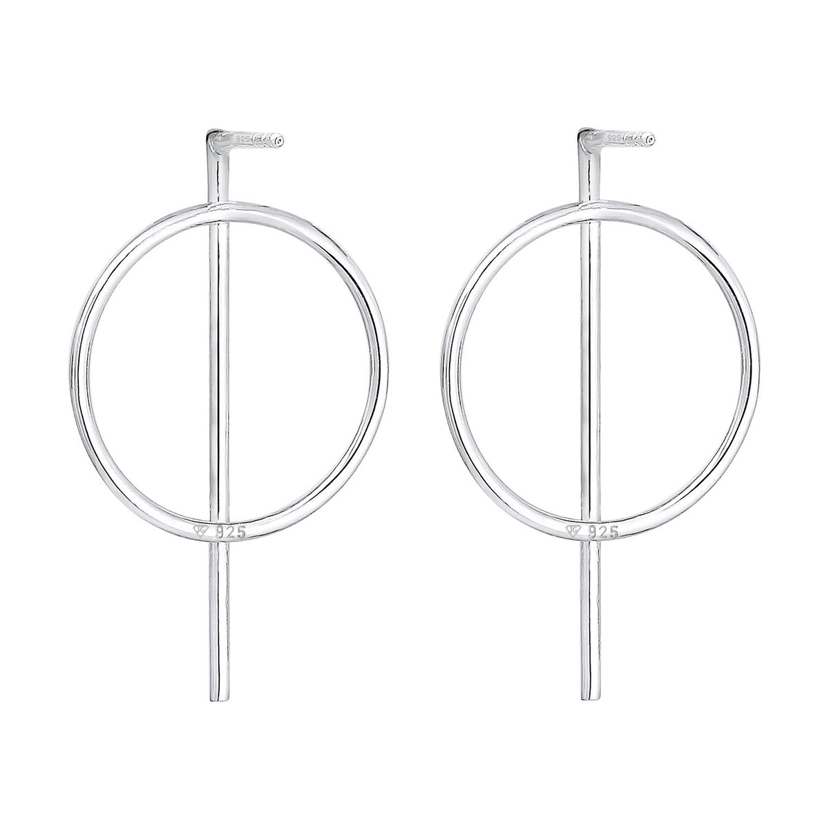 Silber - Elli | Ohrstecker Geo | 925er Sterling Silber