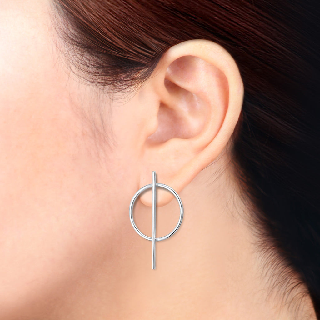 Silber - Elli | Ohrstecker Geo | 925er Sterling Silber