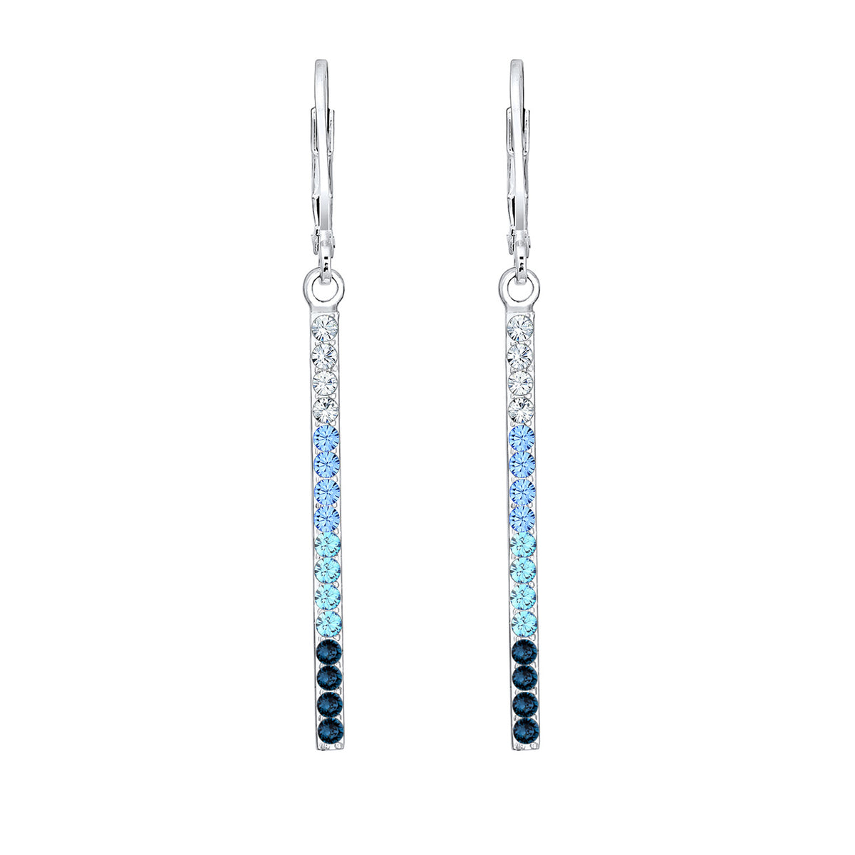 Blau - Elli | Ohrhänger| Mit Kristallen von Swarovski® (Blau) | 925er Sterling Silber