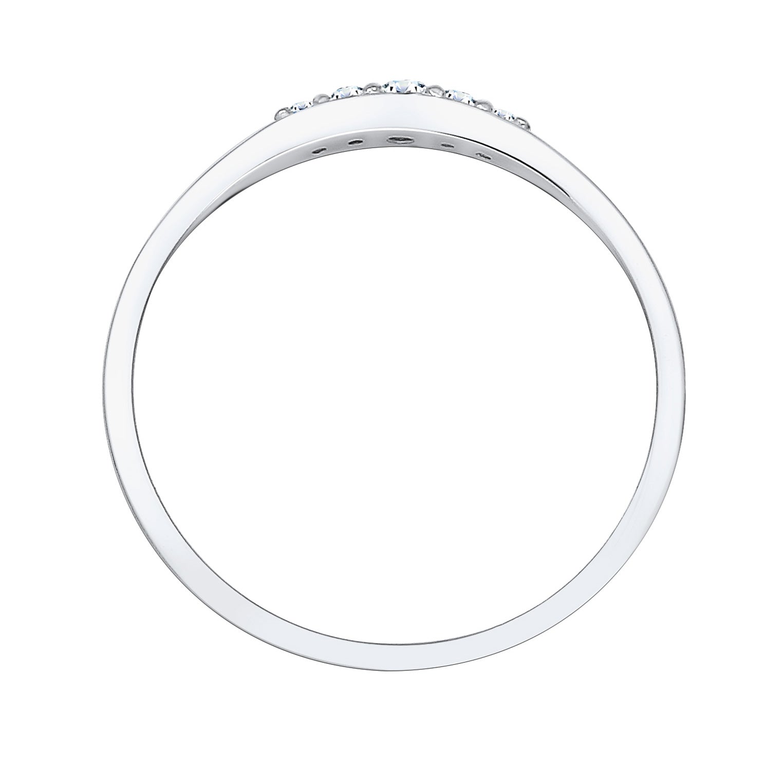 Silber - Elli DIAMONDS | Verlobungsring | Diamant ( Weiß, 0,07 ct ) | 925er Sterling Silber