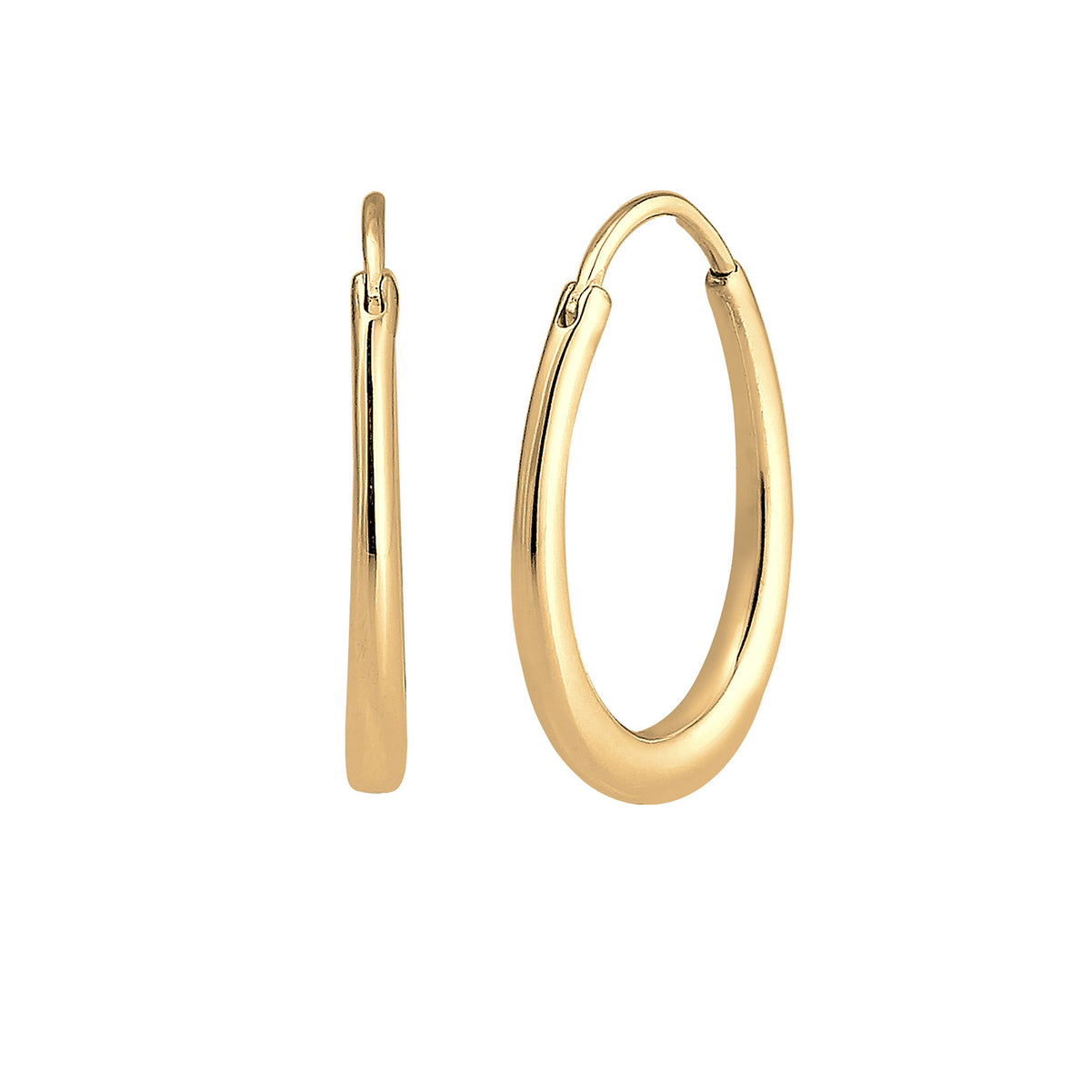 Gold - Elli | Creole | 925 Sterling Silber vergoldet