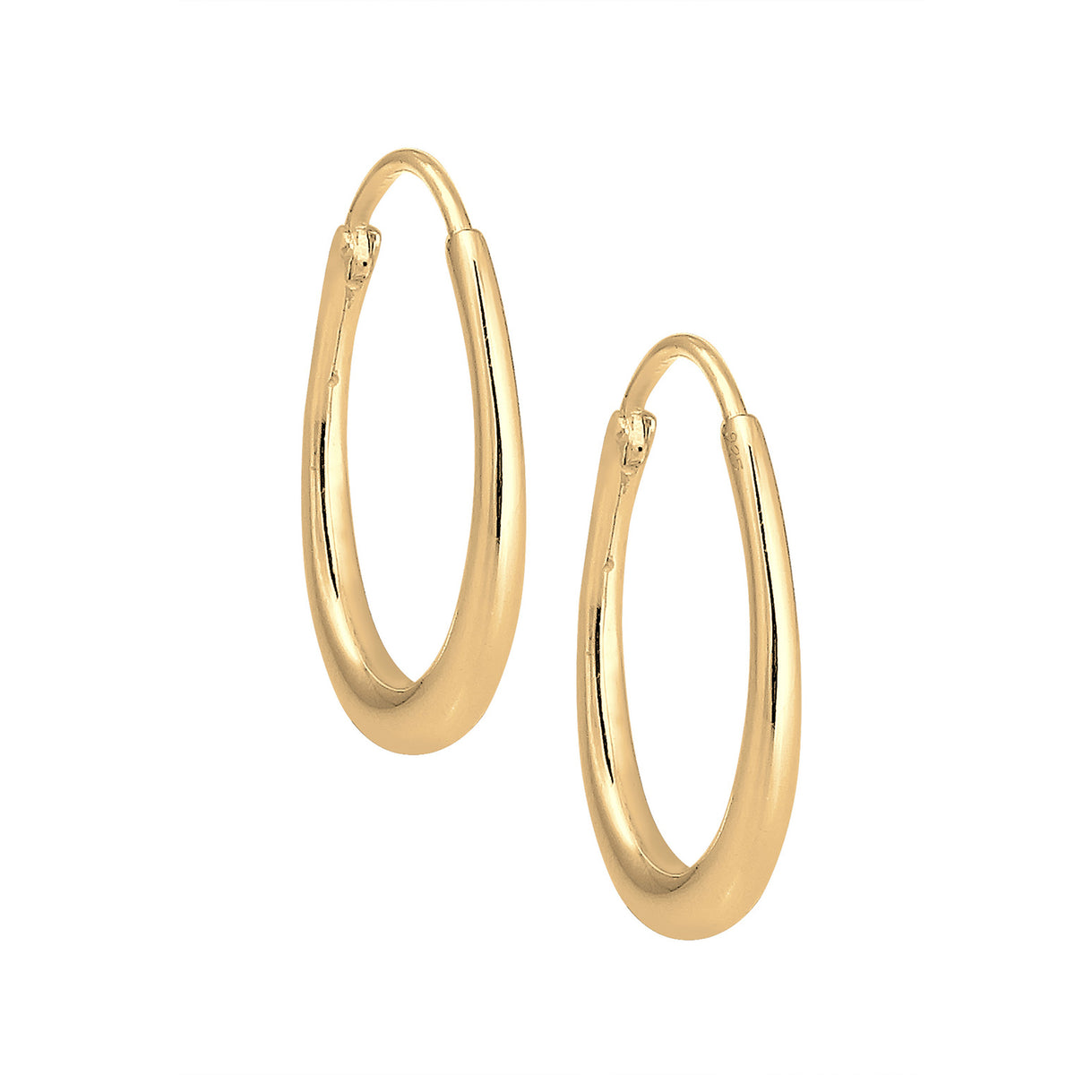 Gold - Elli | Creole | 925 Sterling Silber vergoldet