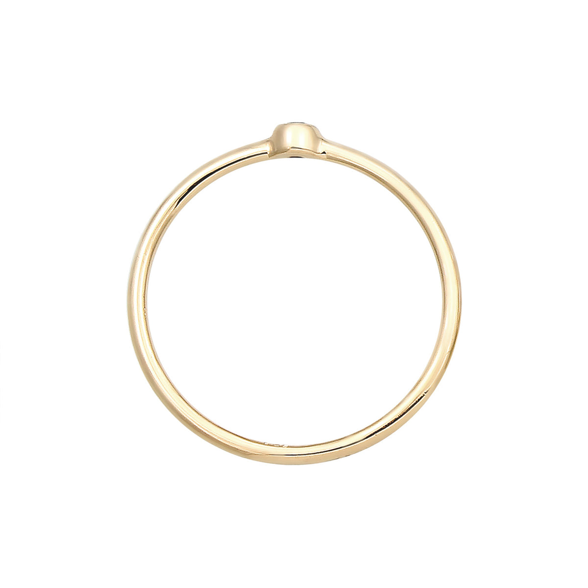 Gold - Elli DIAMONDS | Verlobungsring | Diamant ( Schwarz, 0,03 ct ) | 375 Gelbgold