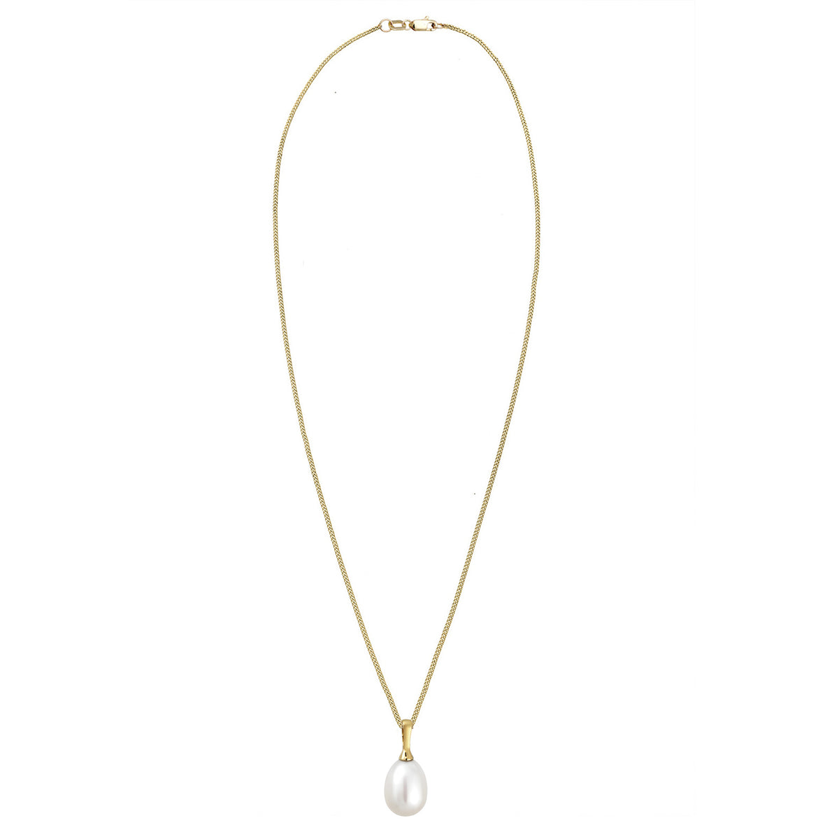 Gold - Elli PREMIUM | Halskette | Süßwasserperle | 375 Gelbgold
