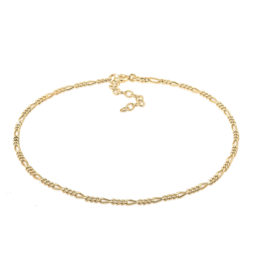 Gold - Elli | Fußkettchen | 925 Sterling Silber vergoldet