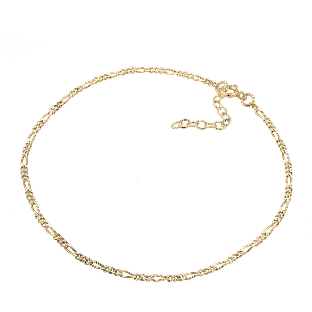 Gold - Elli | Fußkettchen | 925 Sterling Silber vergoldet