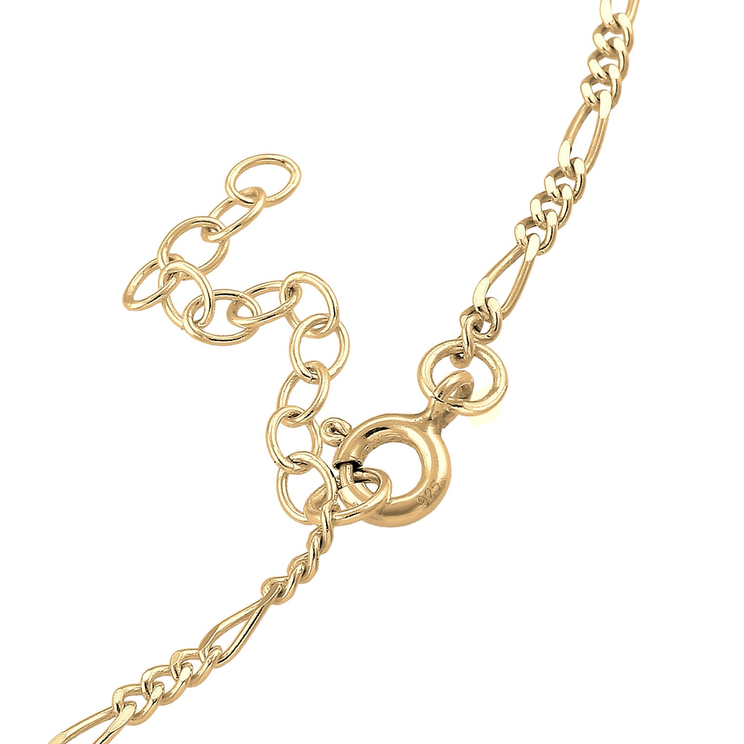 Gold - Elli | Fußkettchen | 925 Sterling Silber vergoldet