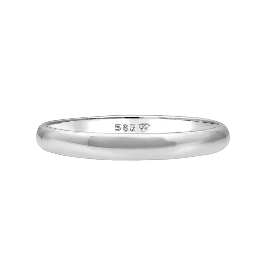 Weiß - Elli PREMIUM | Paarring | 585 Weißgold