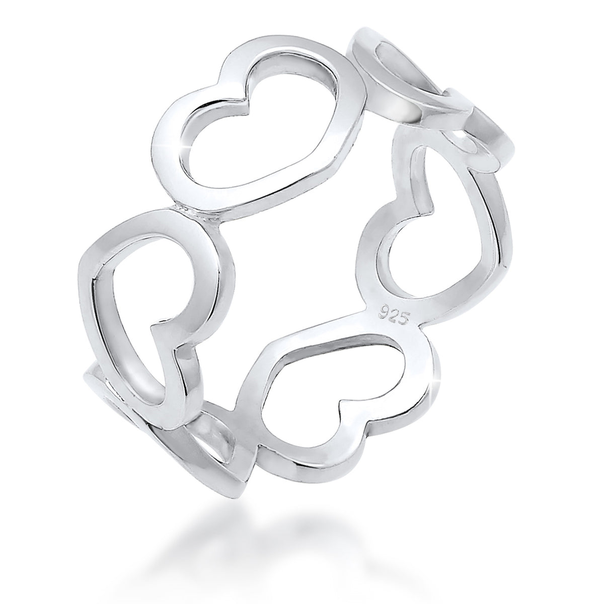 Silber - Elli | Ring Herz | 925er Sterling Silber
