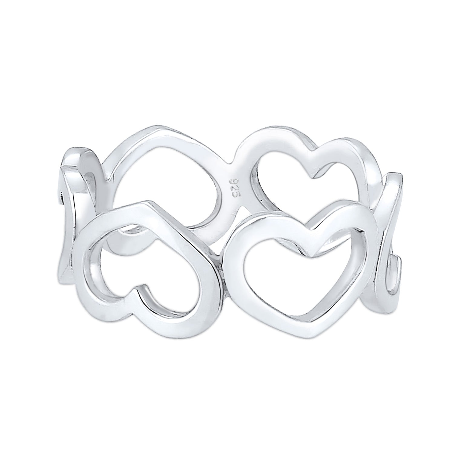 Silber - Elli | Ring Herz | 925er Sterling Silber