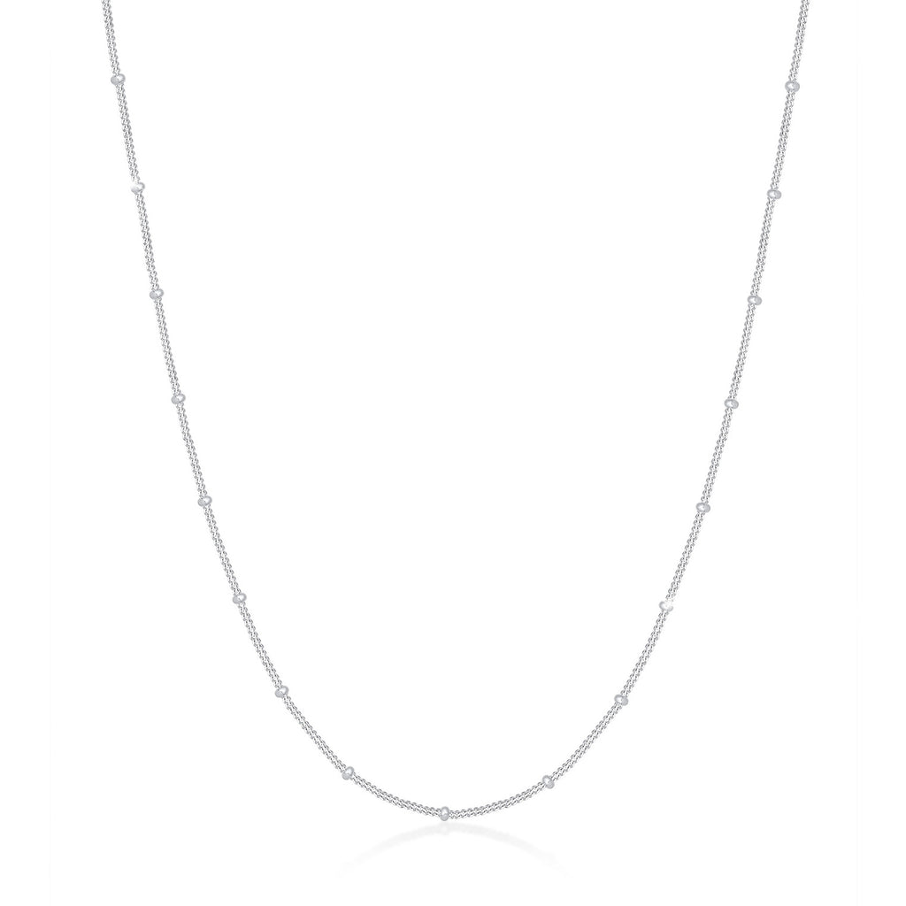 Silber - Elli | Kugel-Halskette | 925er Sterling Silber