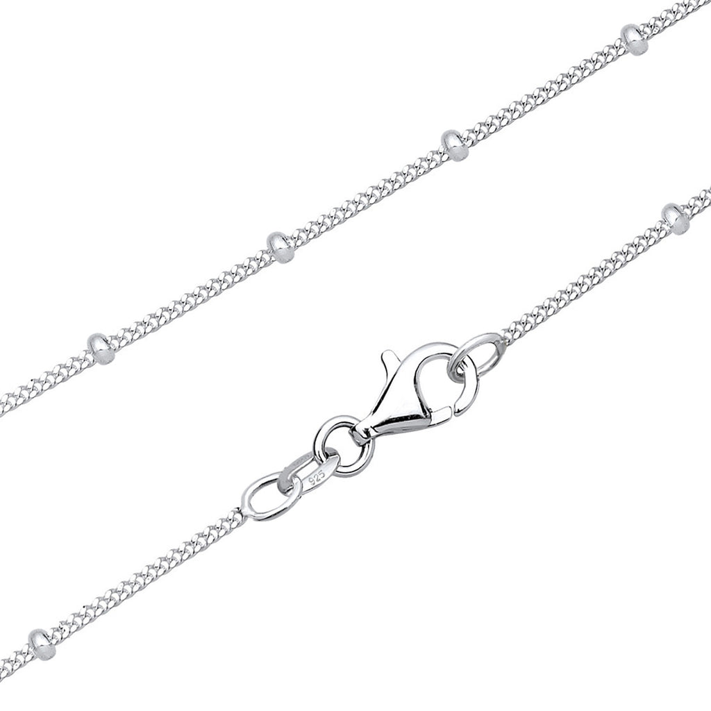 Silber - Elli | Kugel-Halskette | 925er Sterling Silber
