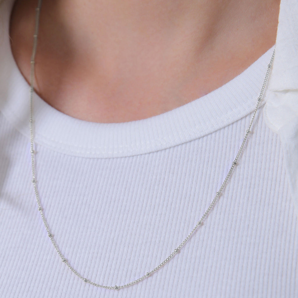 Silber - Elli | Kugel-Halskette | 925er Sterling Silber