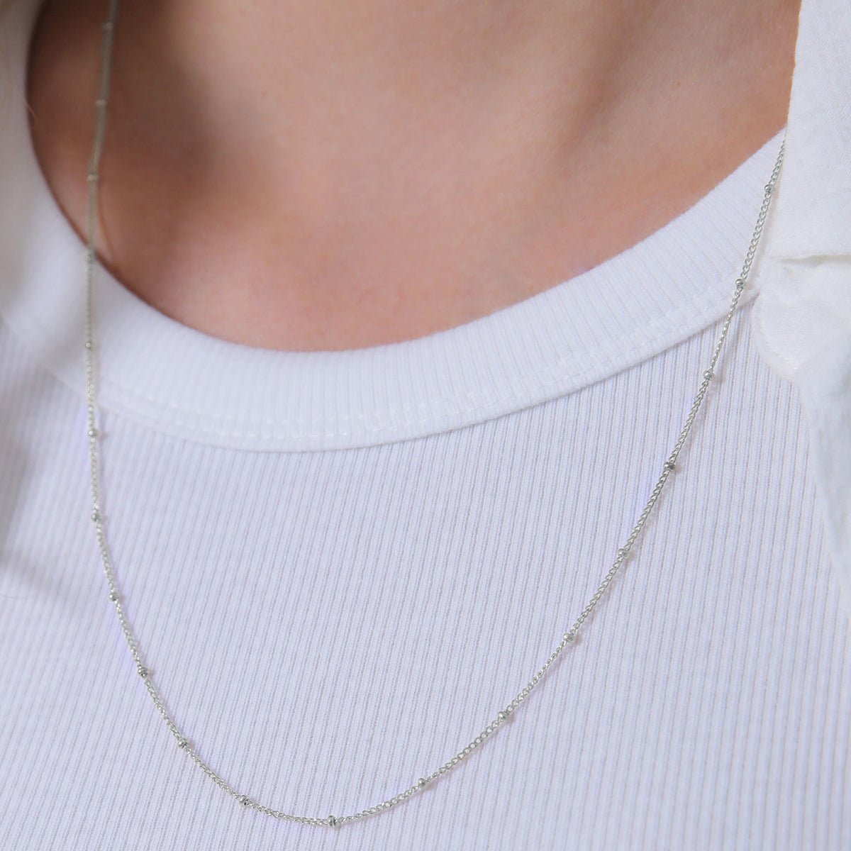 Silber - Elli | Kugel-Halskette | 925er Sterling Silber