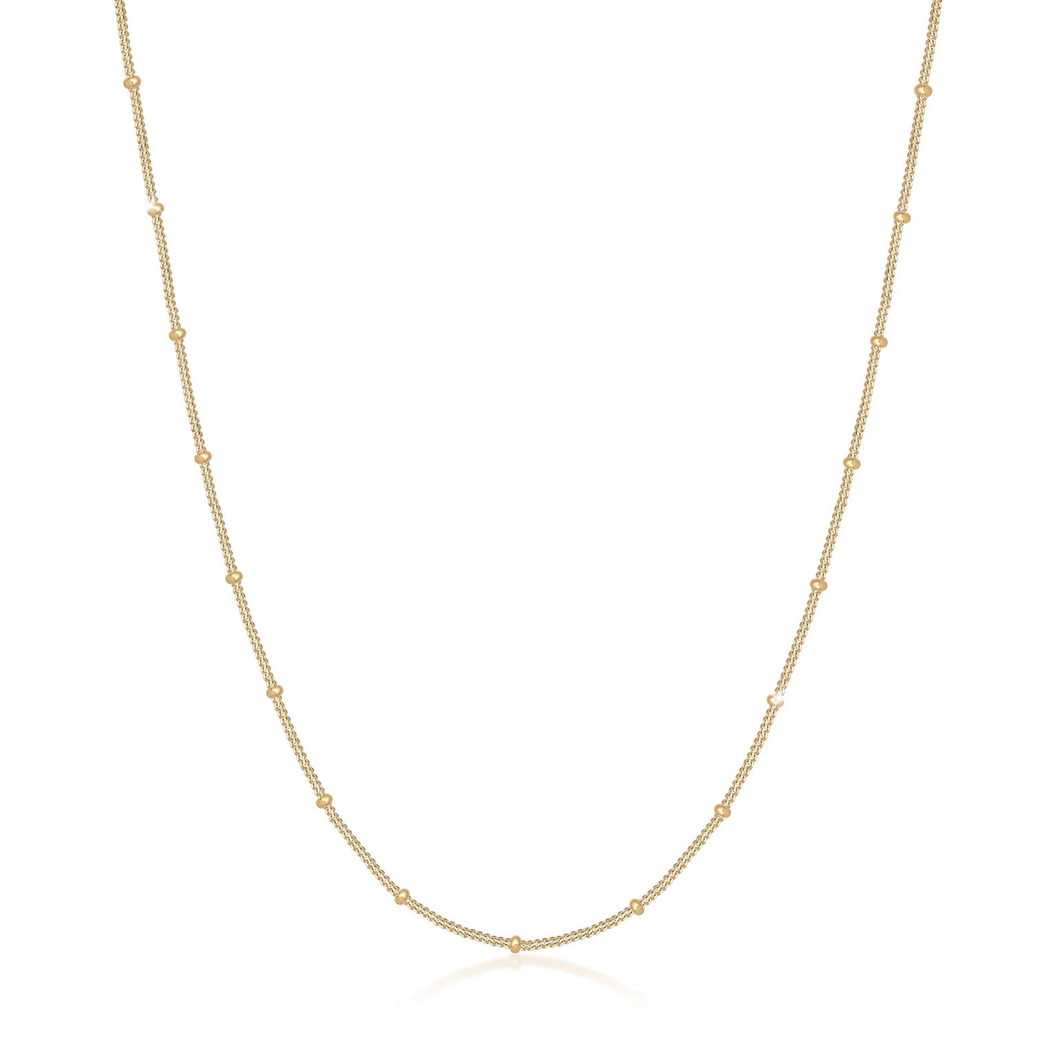 Gold - Elli | Kugel-Halskette | 925 Sterling Silber vergoldet