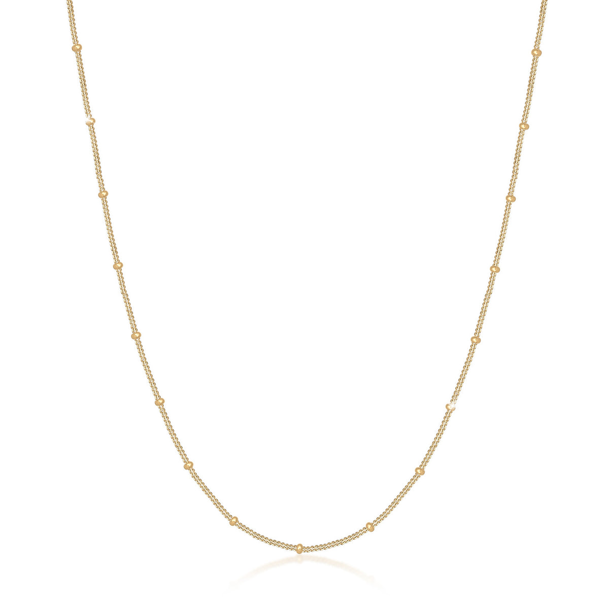 Gold - Elli | Kugel-Halskette | 925 Sterling Silber vergoldet