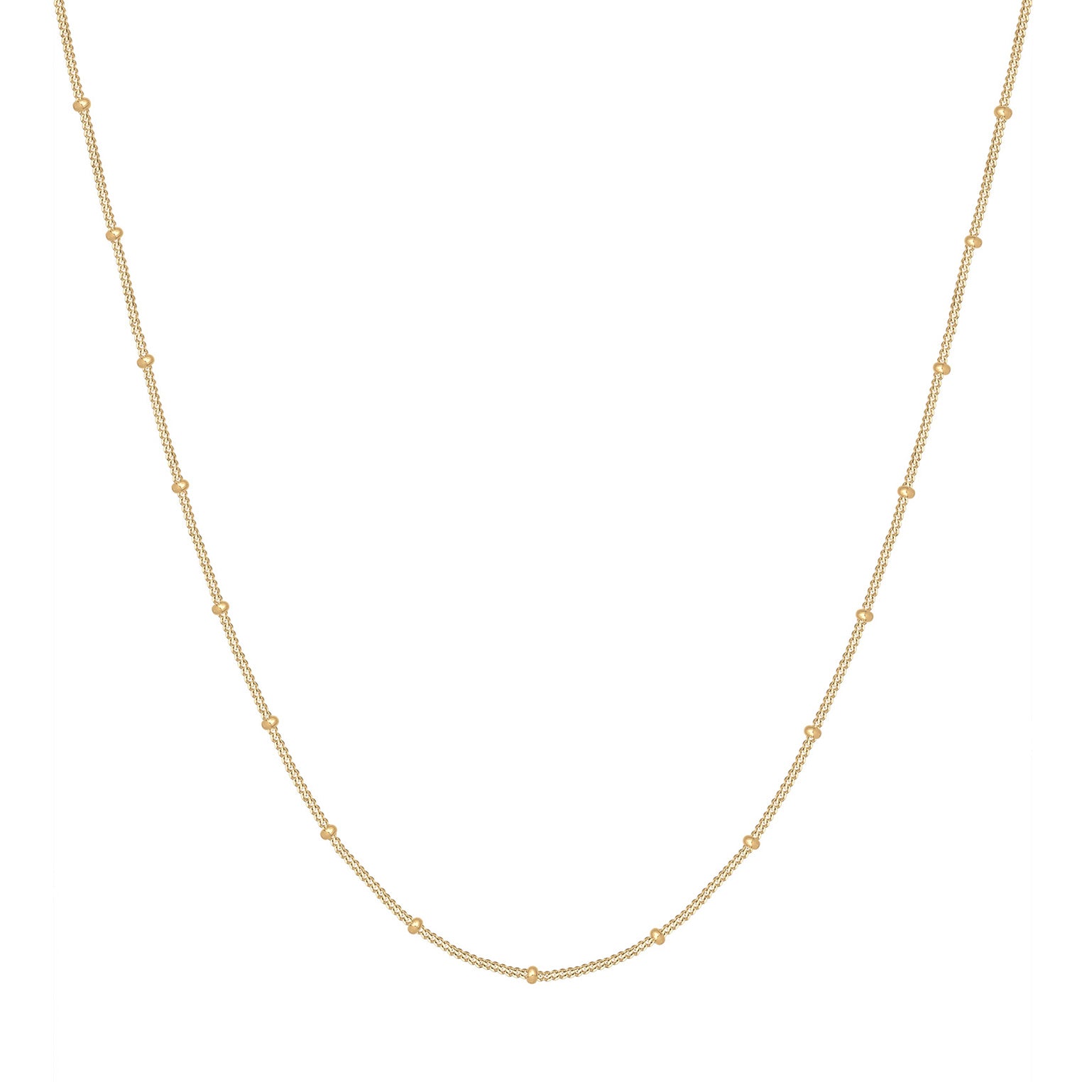 Gold - Elli | Kugel-Halskette | 925 Sterling Silber vergoldet