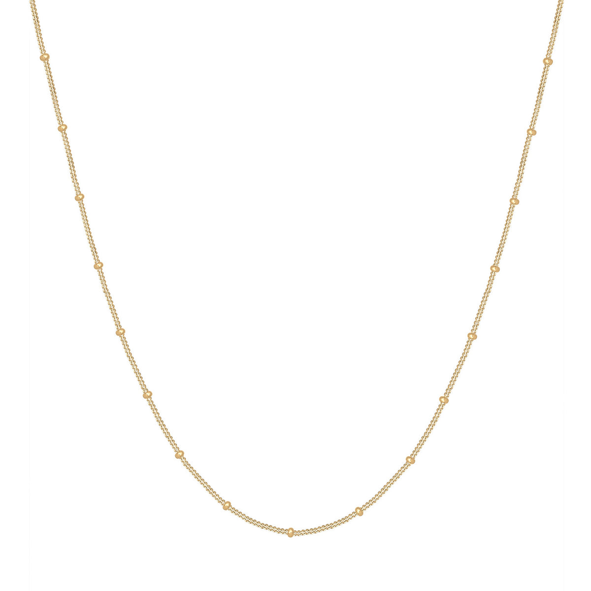 Gold - Elli | Kugel-Halskette | 925 Sterling Silber vergoldet