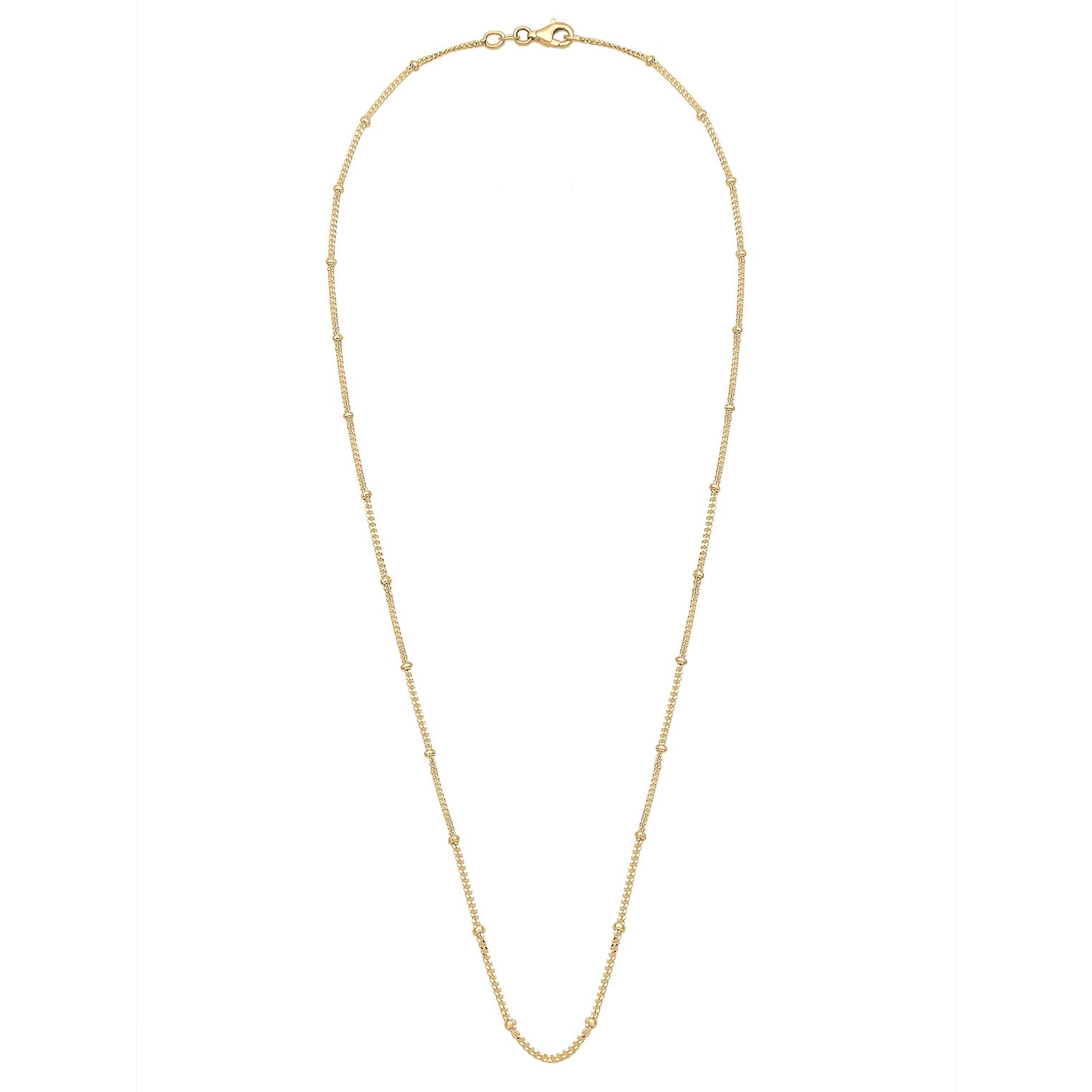 Gold - Elli | Kugel-Halskette | 925 Sterling Silber vergoldet