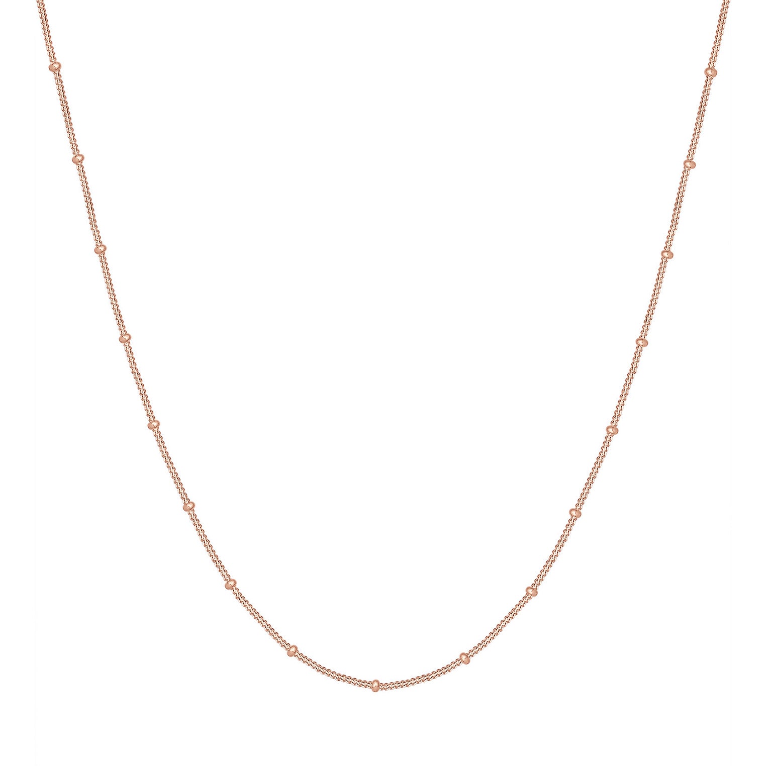 Roségold - Elli | Kugel-Halskette | 925 Sterling Silber Rosegold