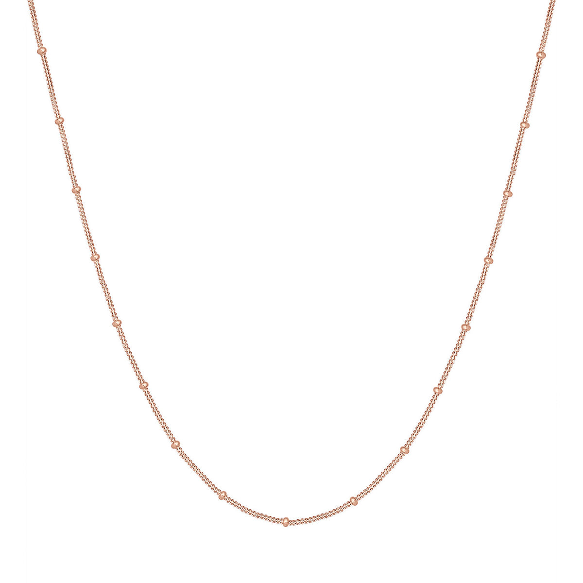 Roségold - Elli | Kugel-Halskette | 925 Sterling Silber Rosegold