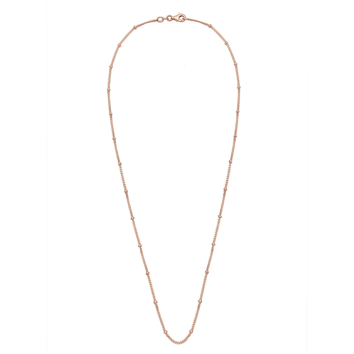 Roségold - Elli | Kugel-Halskette | 925 Sterling Silber Rosegold