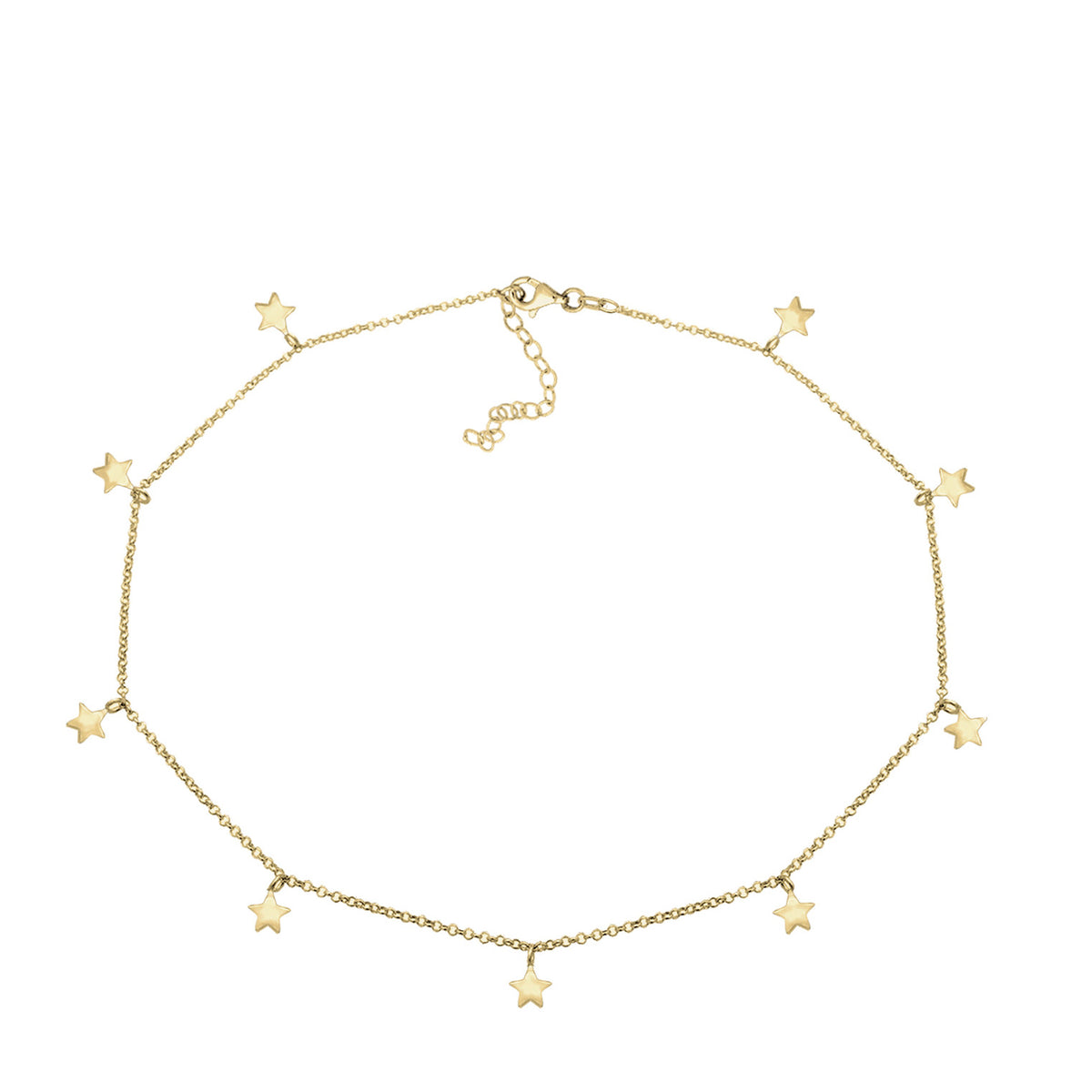 Gold - Elli | Choker Astro | 925 Sterling Silber vergoldet