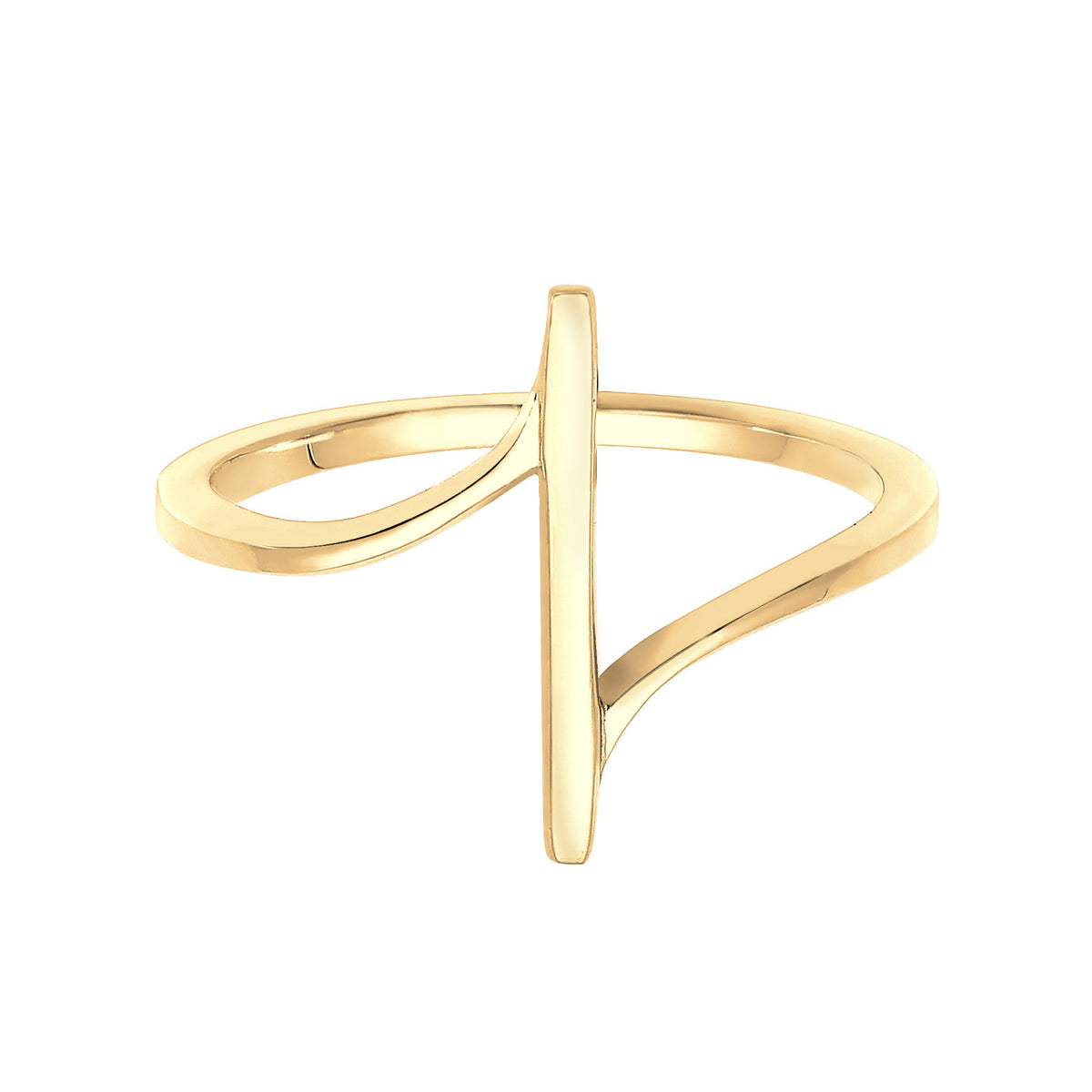 Gold - Elli | Ring Geo | 925 Sterling Silber vergoldet