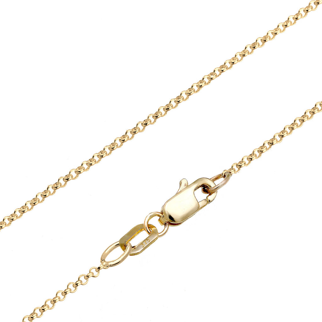 Gold - Elli PREMIUM | Halskette | Mondstein (Weiß) | 375 Gelbgold