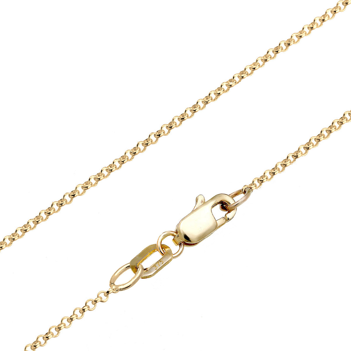Gold - Elli PREMIUM | Halskette | Mondstein (Weiß) | 375 Gelbgold