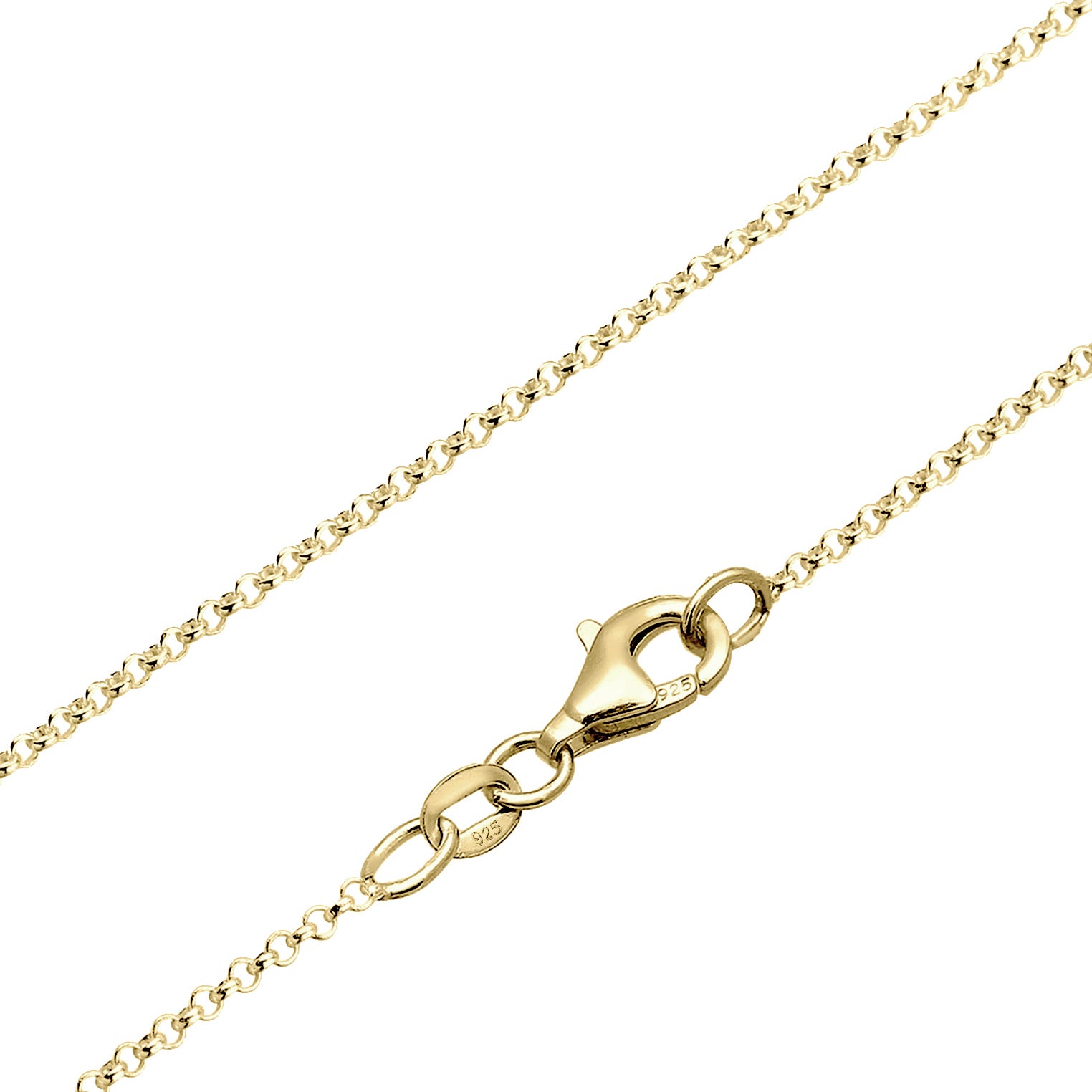 Gold - Elli | Halskette | Topas ( Weiß ) | 925 Sterling Silber vergoldet