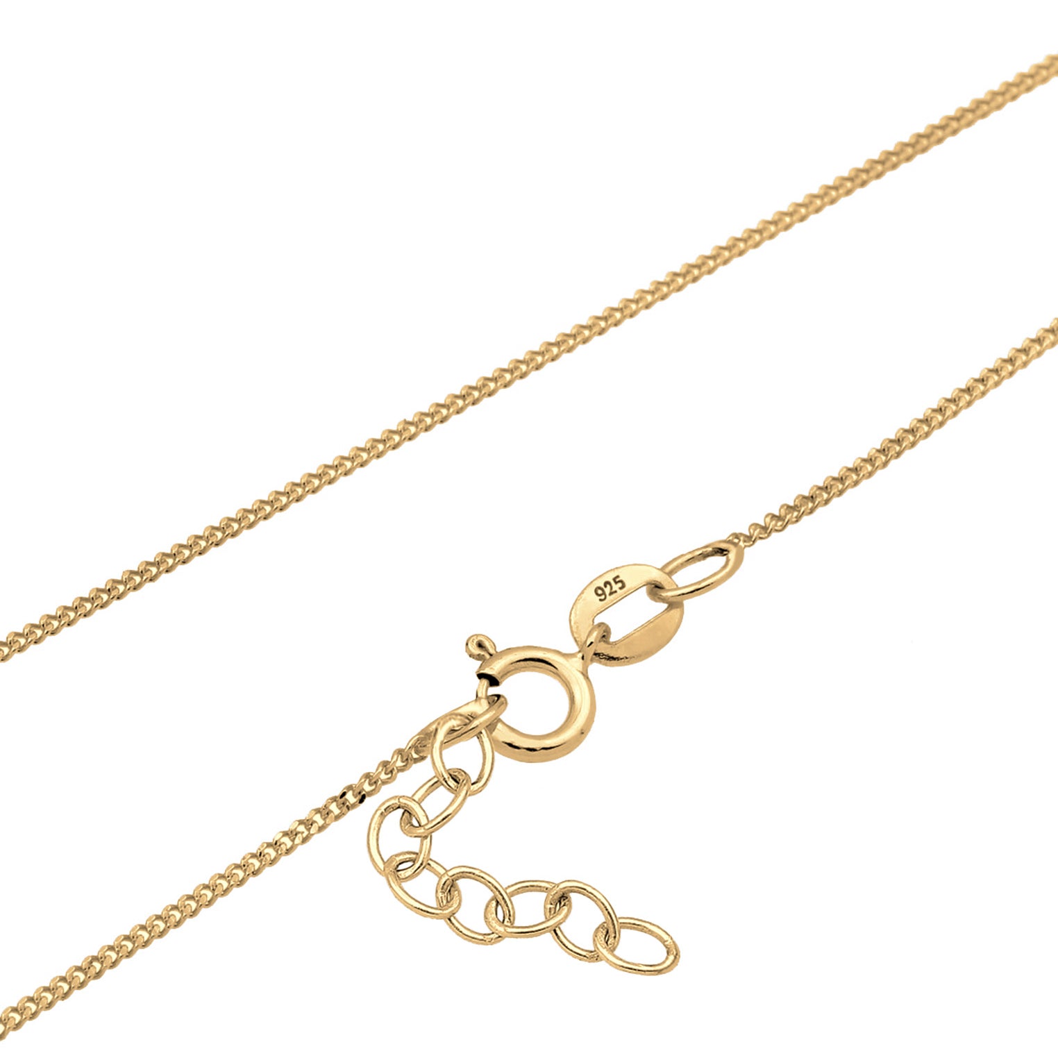 Gold - Elli | Halskette Krone | Mit Kristallen von Swarovski® (Weiß) | 925 Sterling Silber vergoldet