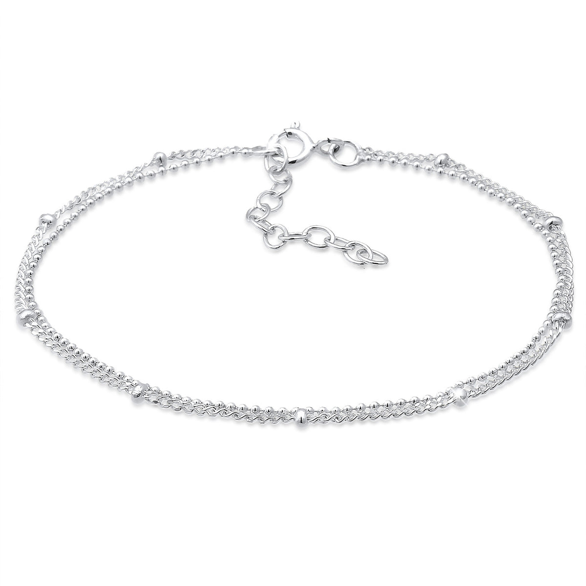 Silber - Elli | Kugel-Gliederarmband Geo | 925er Sterling Silber