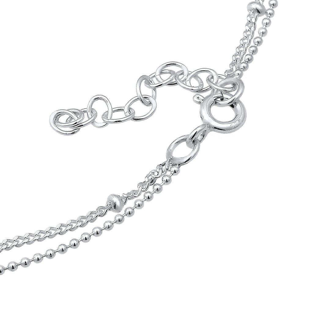 Silber - Elli | Kugel-Gliederarmband Geo | 925er Sterling Silber