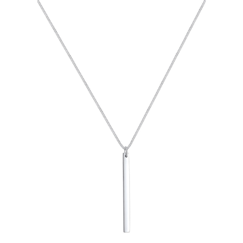 Silber - Elli | Halskette Stab | 925er Sterling Silber